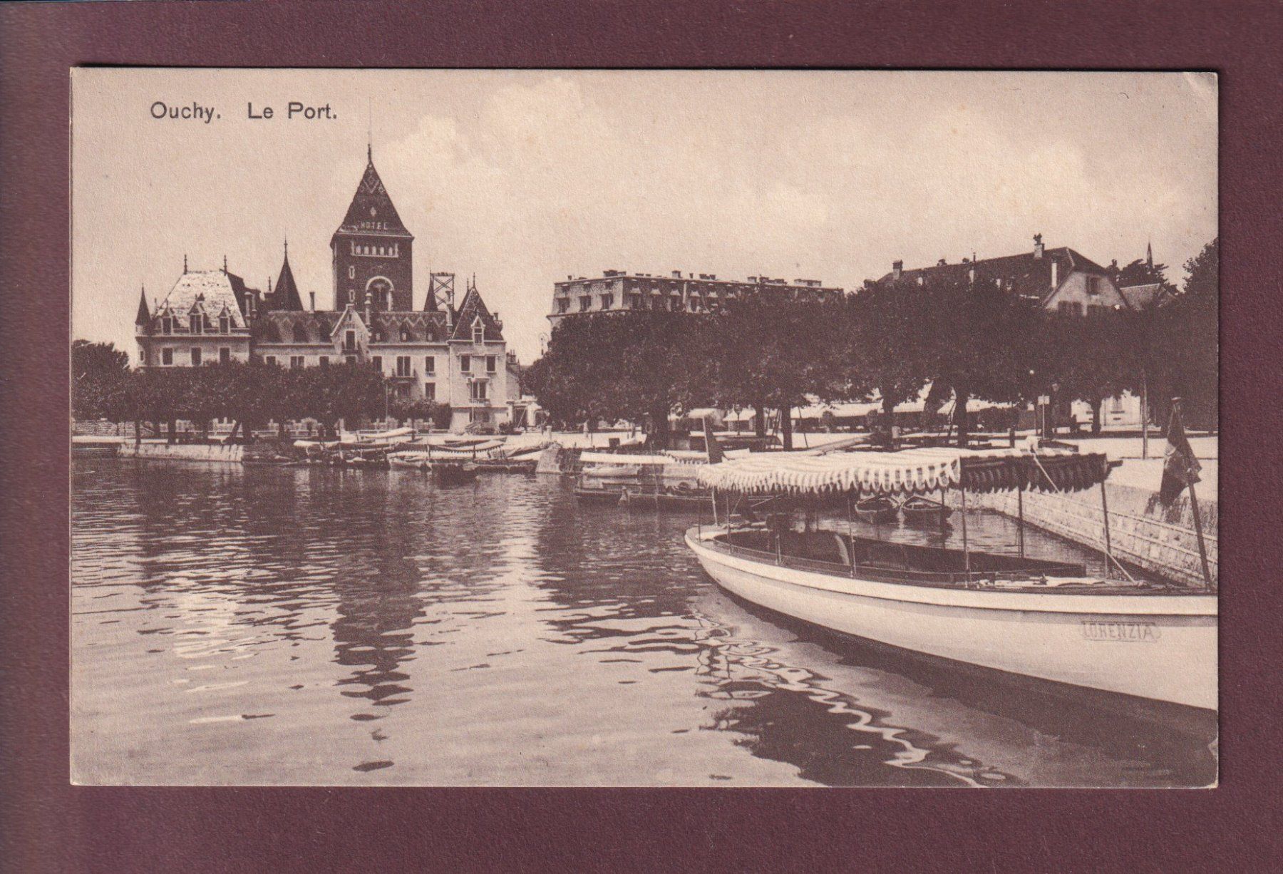 Cartoline postali: LAUSANNE - Ouchy - Le Port – Usato da Pully venduto da nicecards