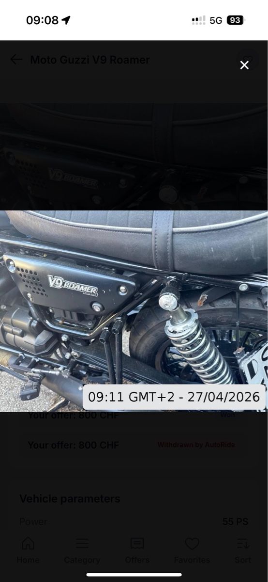 Moto Guzzi Strada: Moto Guzzi V9 Roamer – Usato da Niederweningen venduto da Pyku86 7