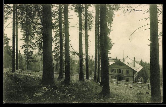 Cartoline postali: AK Les Rasses, Maison dans les bois – Usato da Berlin venduto da bartko-reher