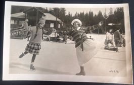 Karte vom Eisfest in Arosa 1928