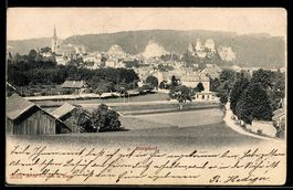 AK Burgdorf, Ortsansicht mit Schloss und Kirche