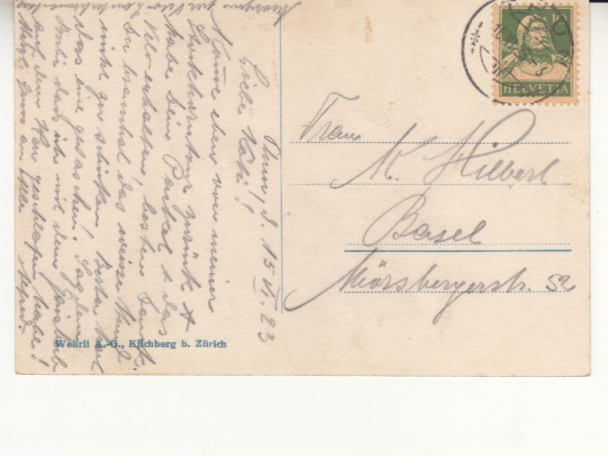 Cartoline postali: Thun 1923 – Usato da Bürglen TG venduto da StampGraf 1