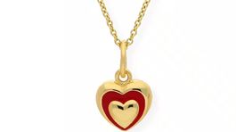 Anhänger 333/000 (8 Karat) Gold Herz mit kette s925