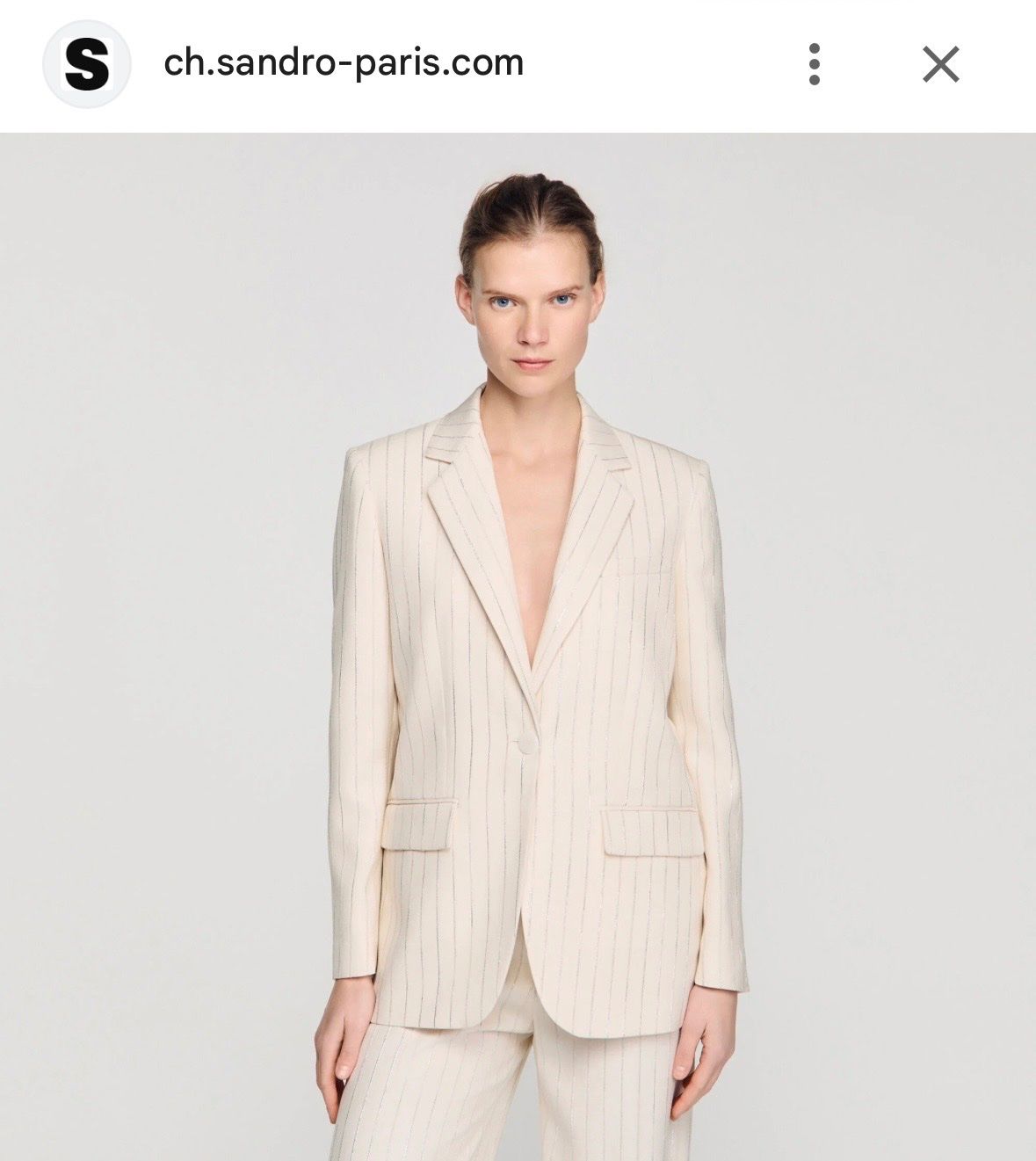 Sandro Completi & Tailleur: NEU Sandro Paris Striped Suit – Nuovo (secondo la descrizione) da Winznau venduto da Lauralavera1 1