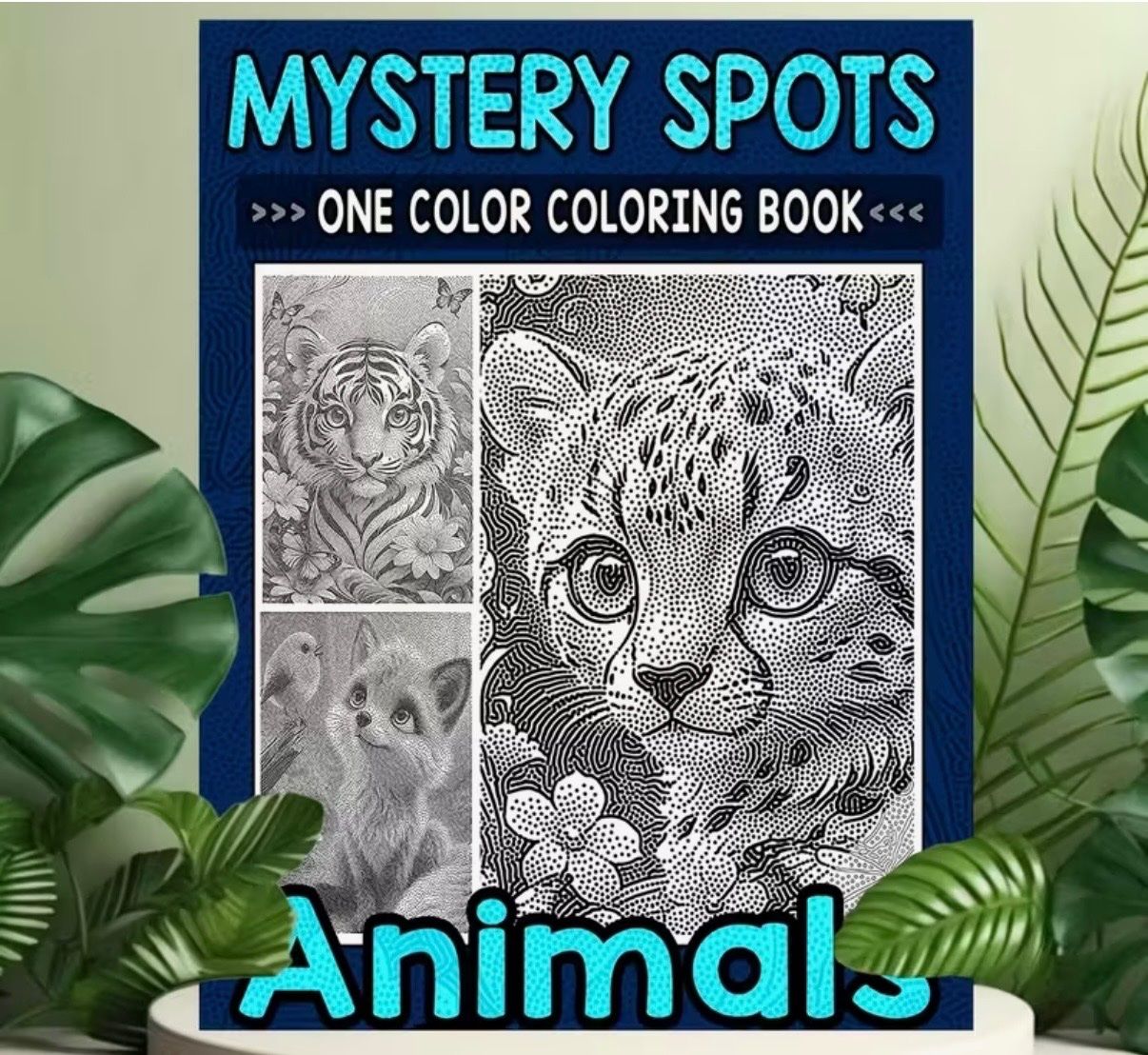 Bücher: Malbuch-Mystery Spots-Tiere-Entspannung-kreativ-Kunst-Ruhe – Neu und originalverpackt aus Teufenthal AG von MeineSchatztruhe