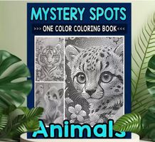 Malbuch-Mystery Spots-Tiere-Entspannung-kreativ-Kunst-Ruhe