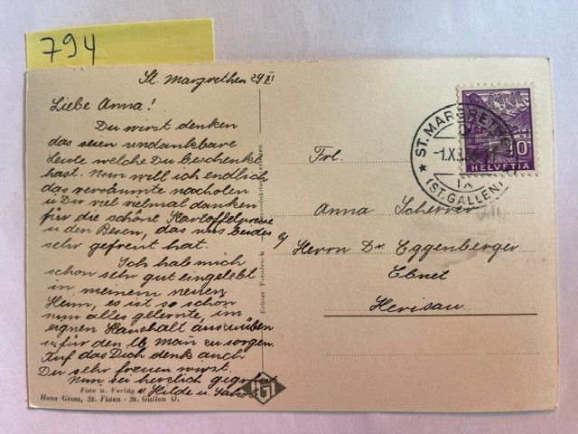 Cartes postales: alte Ansichtskarte St. Margrethen – D'occasion à Niederwil AG par dahu75 1