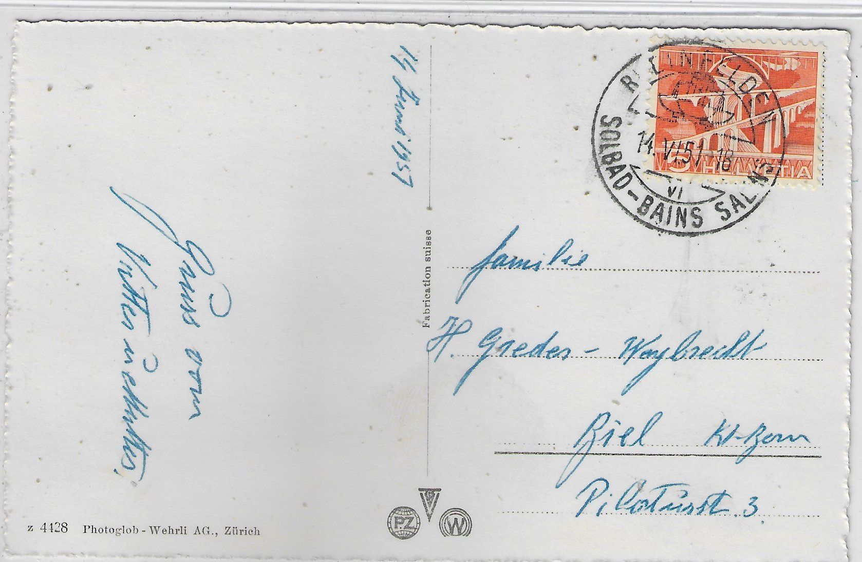 Ansichtskarten: Rheinfelden - Marktgasse – Gebraucht aus Ettingen von Kartenplanet 1