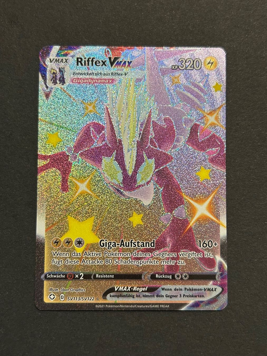 Pokémon Carte collezionabili: Riffex VMAX Pokemon Glänzendes Schicksal – Usato da Herrliberg venduto da pokehool