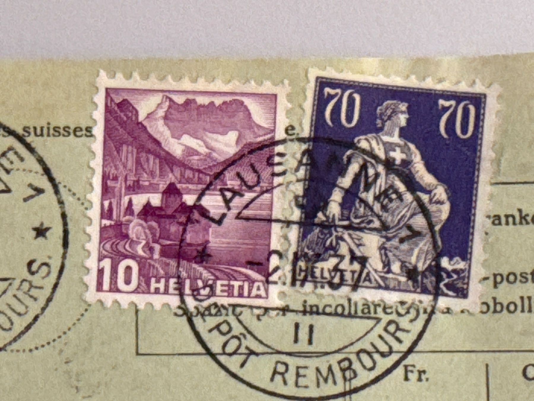 Tutti i francobolli: 1937 Altschweiz, gestempelt – Usato da Küssnacht am Rigi venduto da SUOMIMASTER 1