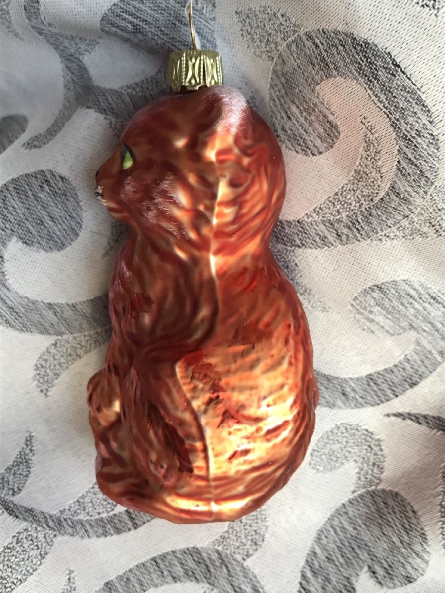 Tutte le decorazioni: Orange Katze Christbaumschmuck – Nuovo e nell'imballaggio originale da Alpnach Dorf venduto da marvo 4