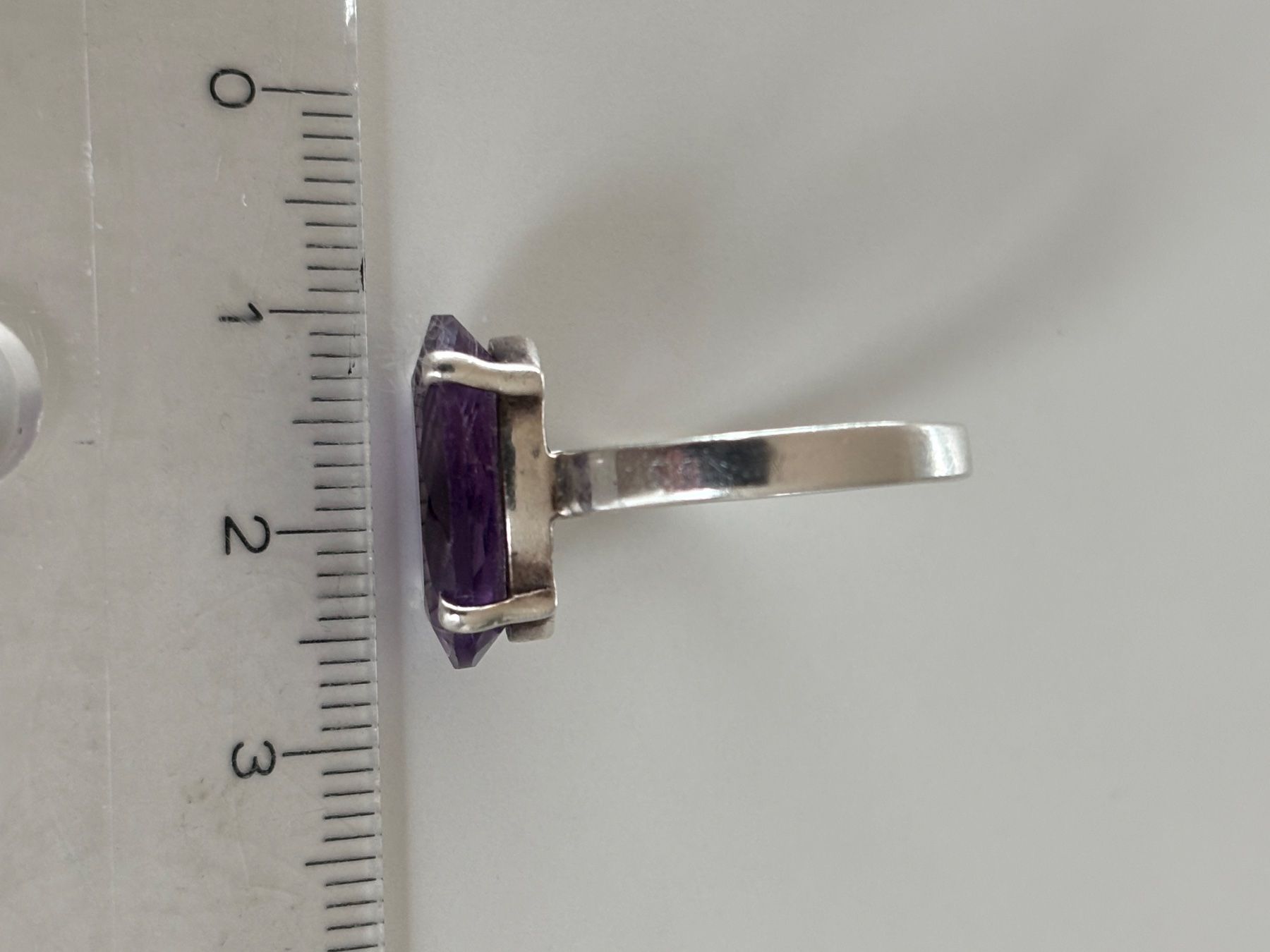 Ringe: Ring Silber 925 mit natürlichen Amethyst – Gebraucht aus Stein AR von EvaL056 7