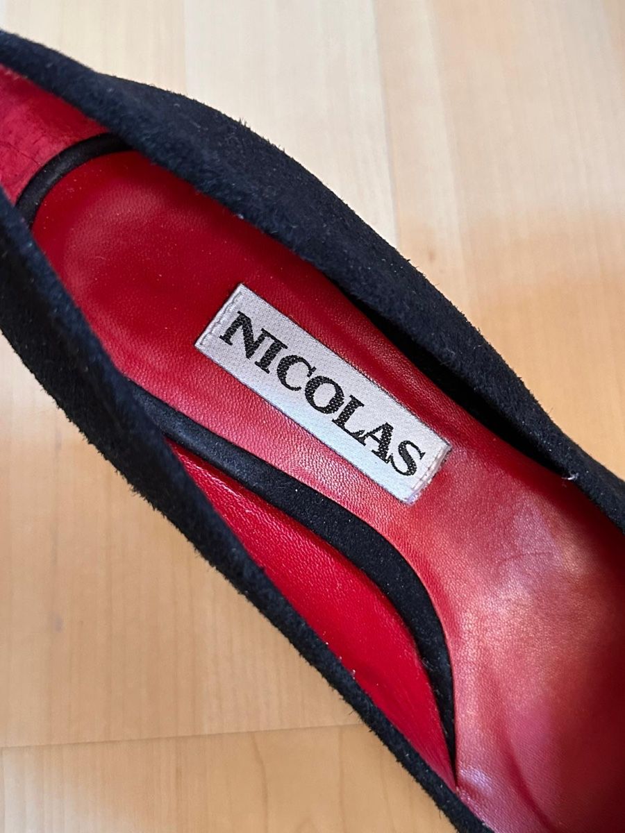 Scarpe da donna: Escarpins noirs NICOLAS en daim  – Nuovo (secondo la descrizione) da Villeneuve VD venduto da tat_9fhl 4