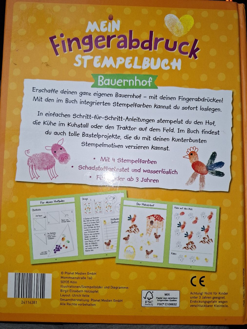 Bücher: Bastelbuch Kinder Fingerstempeln – Gebraucht aus Egerkingen von Niceli1 1