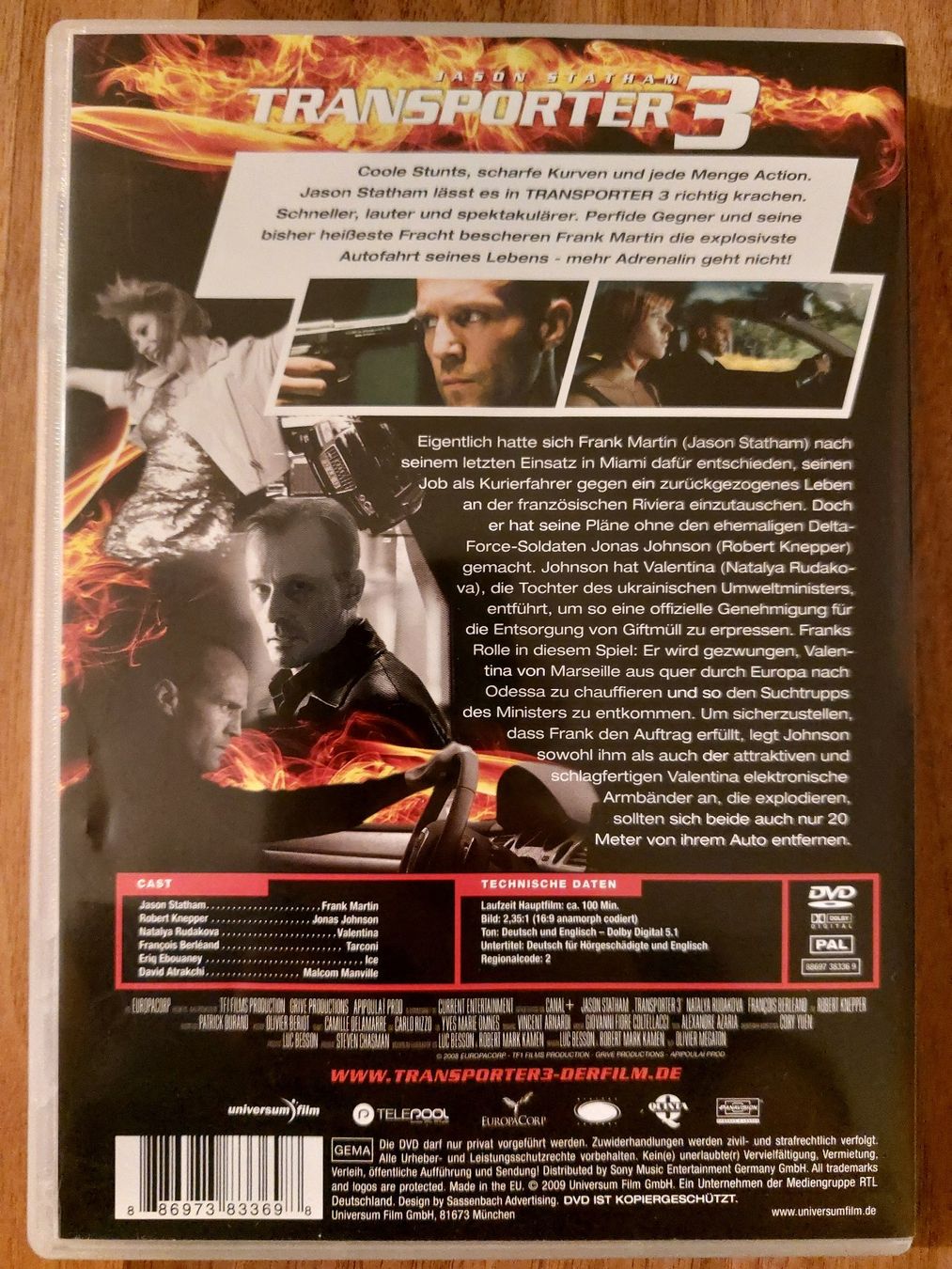 Tutti i DVDs: DVD - Transporter 3 – Usato da Rheinfelden venduto da FilmAuktion 1