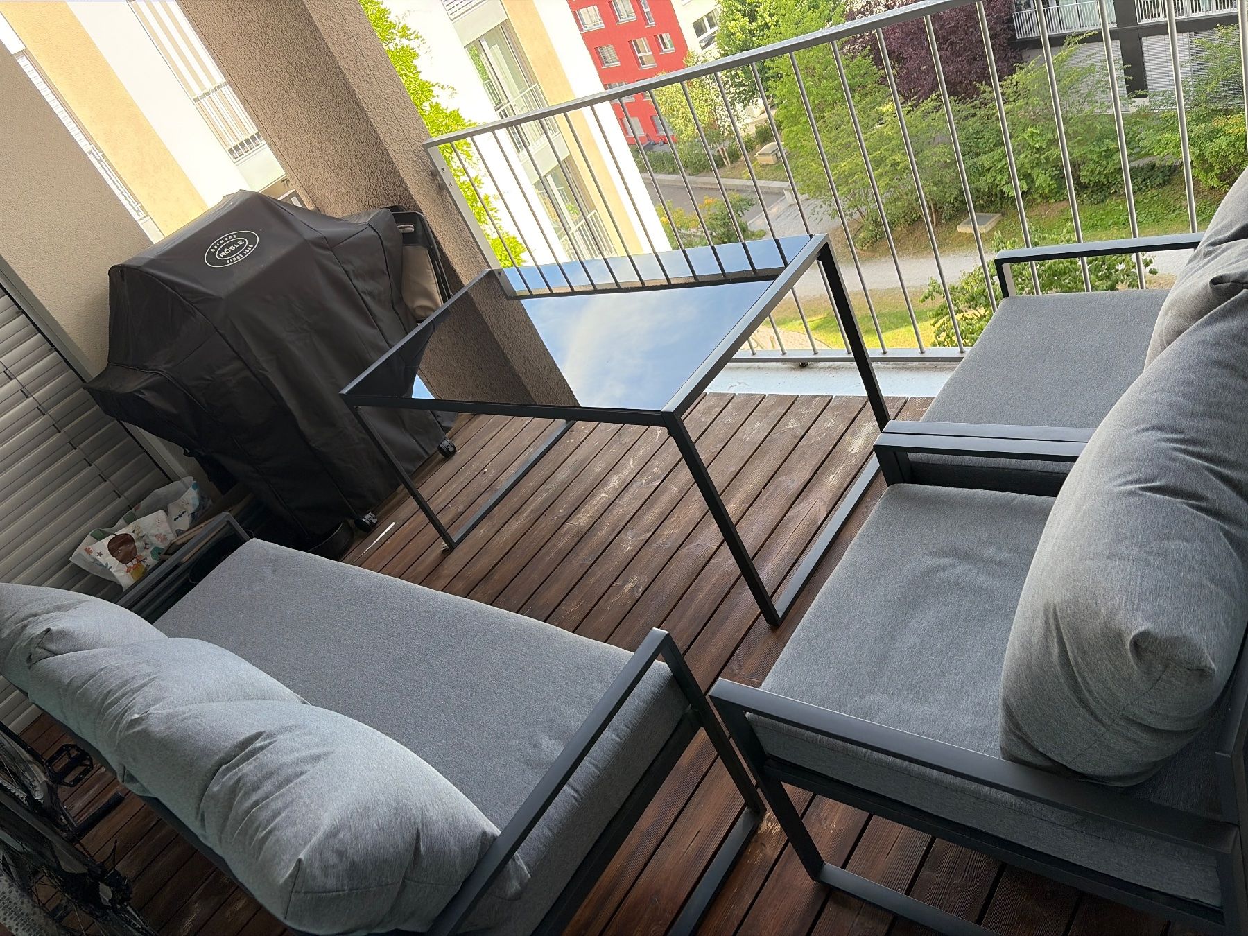 Set di tavolo e panche: Garten/Balkon Lounge – Usato da Glattpark(Opfikon) venduto da Murphy2912