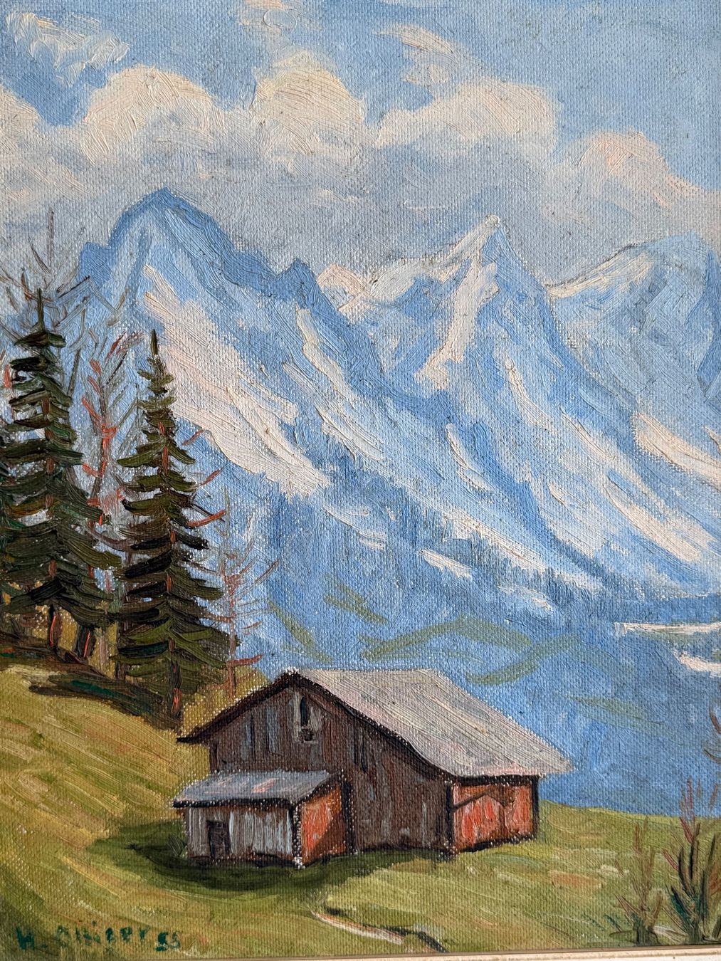 Tableaux: H. Ottiger Original ÖlGemälde 1955 – D'occasion à Basel par PAUL_ART 2