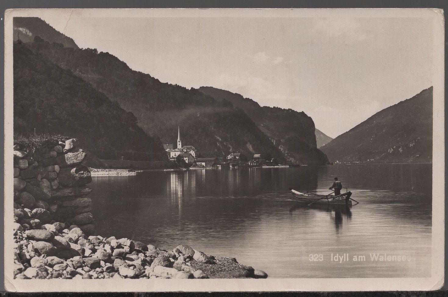 Cartoline postali: Idyll  am  Wallensee – Usato da Aarau venduto da kufi44