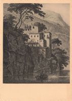 Alte Burg Luganersee vieux bourg lac de Lugano G