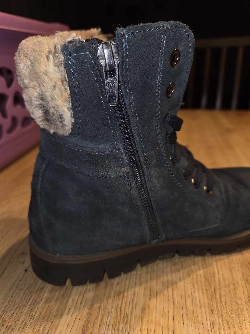 Schuhe für Mädchen: Blaue Winterstiefel Gr. 37 mit Warmfutter – Gebraucht aus Schlierbach von smeralda1313 3