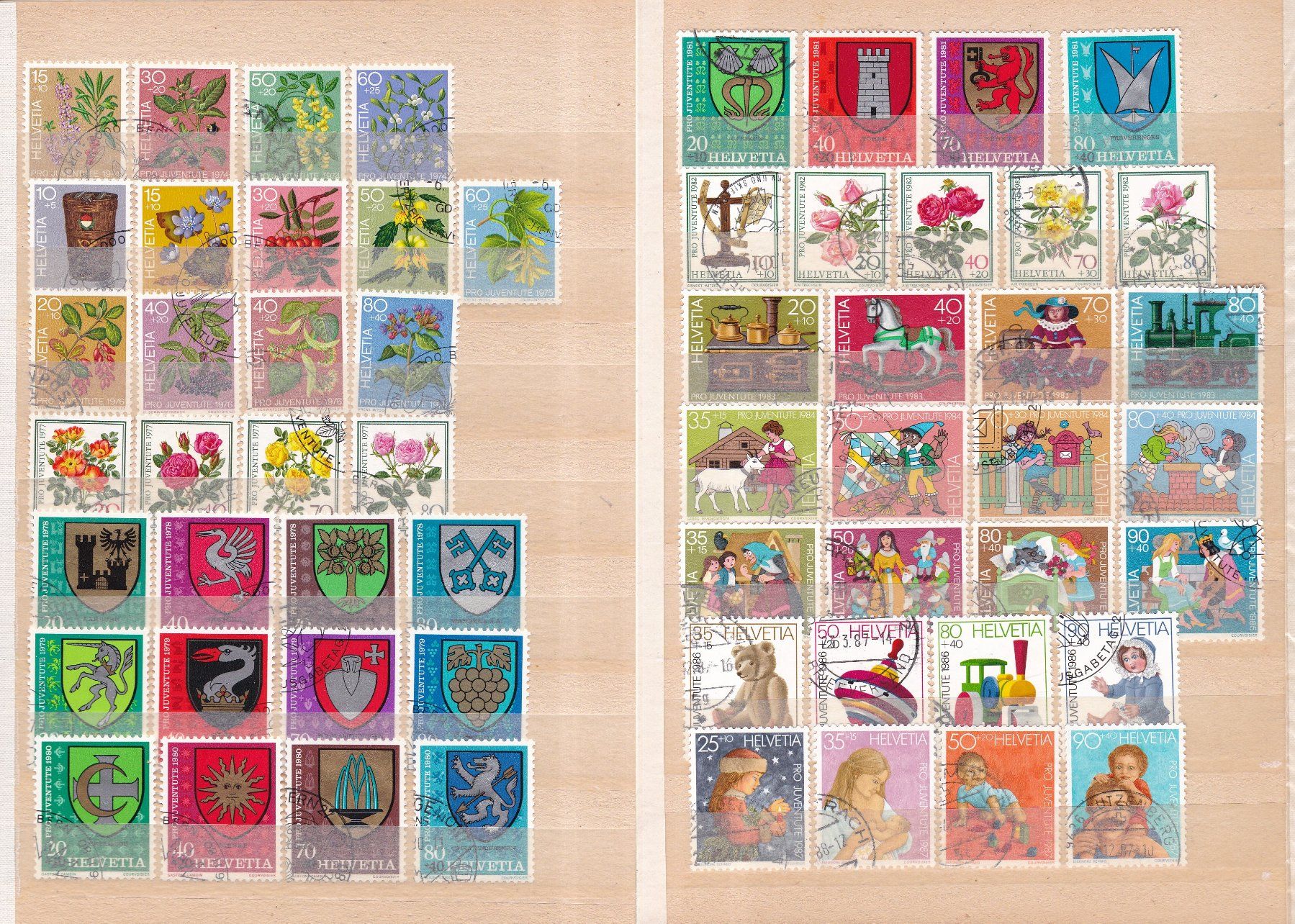 Alle Briefmarken: Pro Juventute Briefmarkenalbum – Gebraucht aus Münchwilen AG von Nesar 5