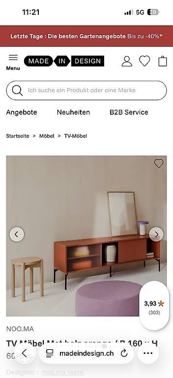 Meubles TV: TV-Möbel von noo.ma – D'occasion à Zürich par MCan 1