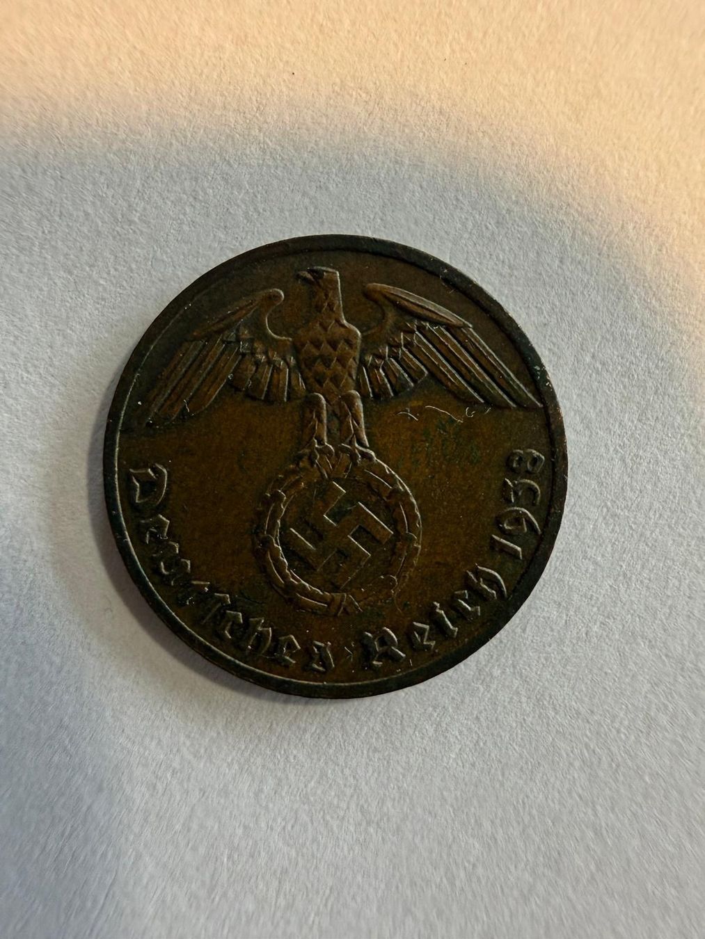 Tutti le monete: 1 Reichspfennig 1938 – Usato da Uhwiesen venduto da comu30