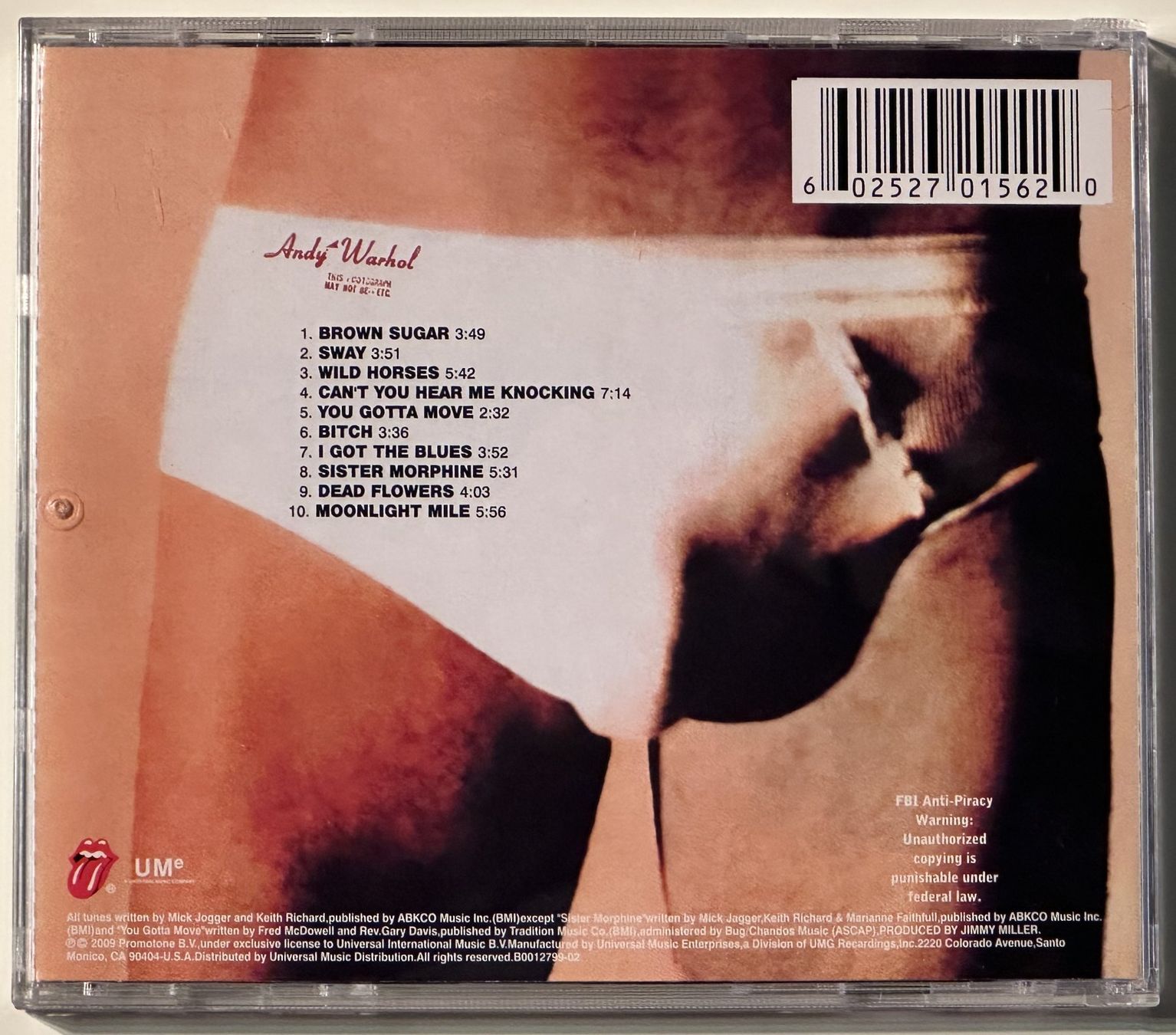 CD: The Rolling Stones: Sticky Fingers – Nuovo (secondo la descrizione) da Zürich venduto da alocinnovregnes 2