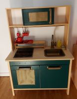 Kinderküche Holz dunkelgrün/ gold