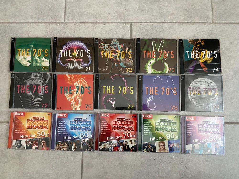 CD Sammlung (1970-1979) als Doppel CDs und Blick 50er - 90er (Gebraucht ...