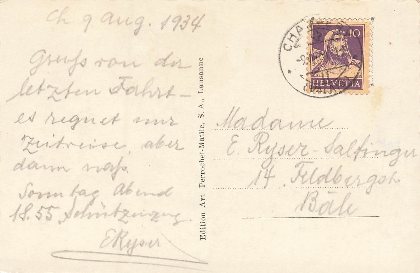 Cartoline postali: Champéry Dent du Bonaveau Dent Blanche... – Usato da Schwyz venduto da Seffi56 1