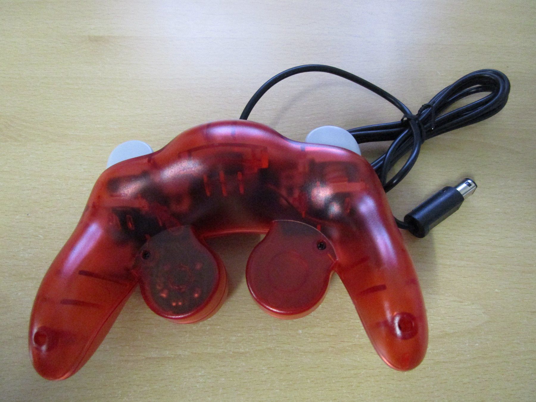 Controller: Game Cube Controller Joypad clear red transparent rot NEU – Nuovo (secondo la descrizione) da Goldau venduto da agestuffer 2