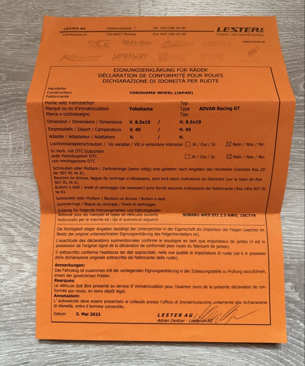 Cerchioni: Advan Racing GT Felgen – Usato da Goldingen venduto da RemoRS93 9