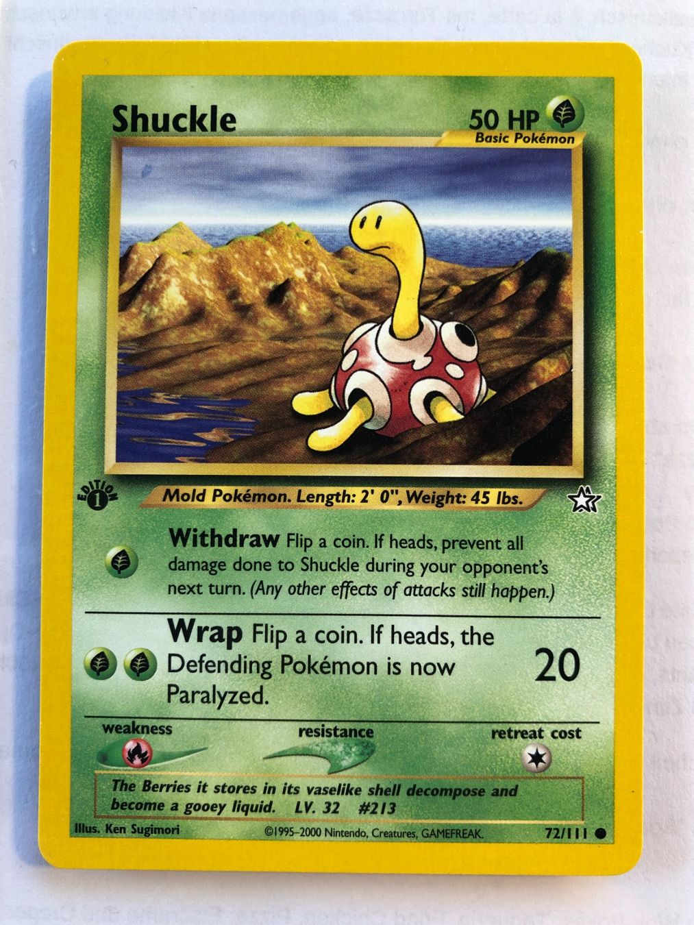 Sammelbilder & Trading cards: Shuckle 1st Neo Genesis - MINT - ab 1.- – Gebraucht aus Giubiasco von dan_pr8b