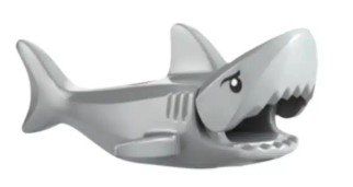 Lego Baukästen: LEGO Minifigur Tiere Hai, hellgrau – Neu (gemäss Beschreibung) aus Bettwiesen von mad_cl6y