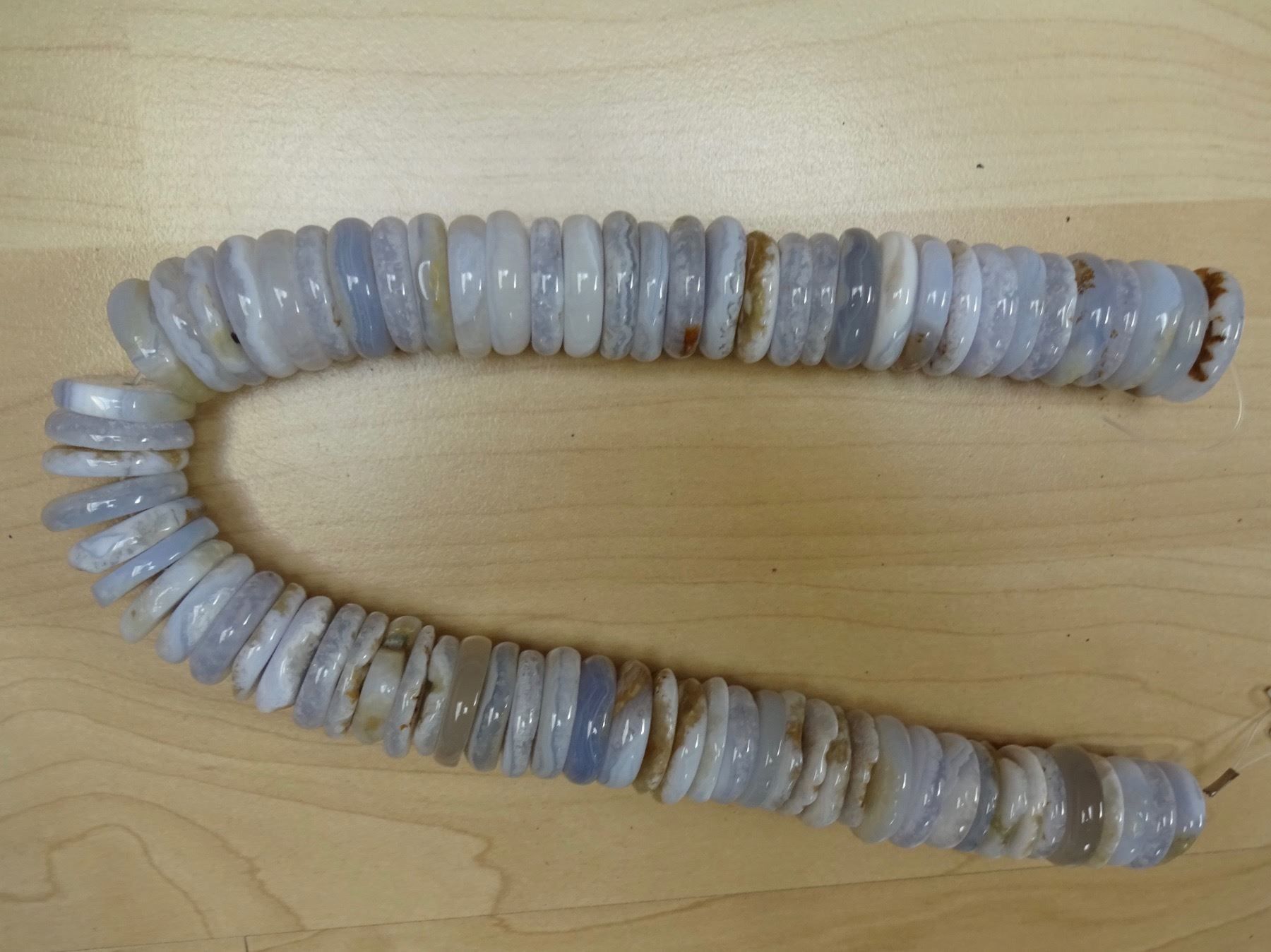 Mineralien & Heilsteine: Calzedon schwer          blue lace agate – Neu und originalverpackt aus Leuggern von gemshow 4