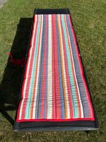 1 Liegematte bunt gestreift 180 x 60 cm