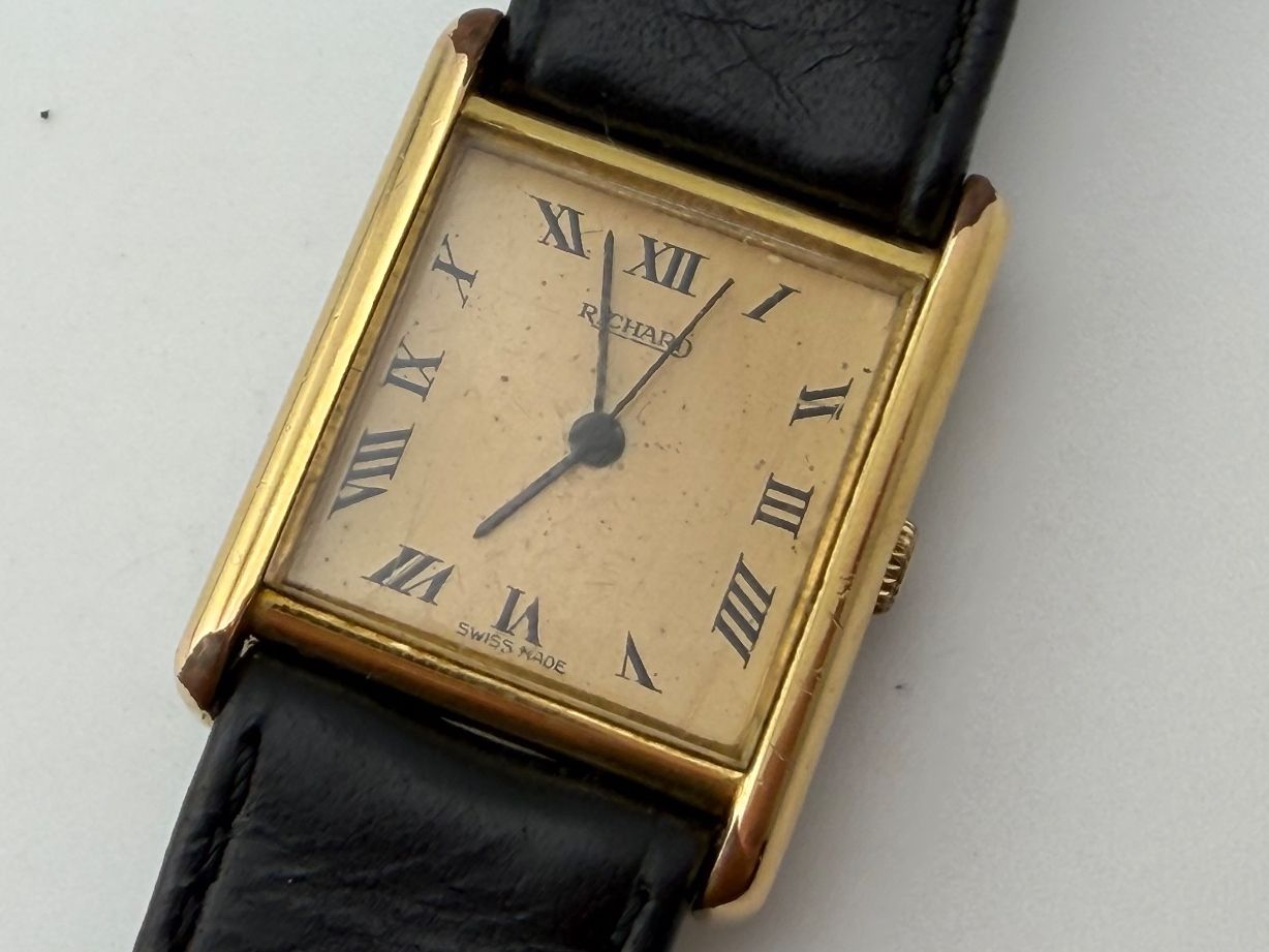 Orologi: Vintage RICHARD Tank läuft – Usato da Biel/Bienne venduto da MrP_WatchesBiel