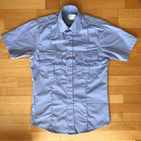 Uniform-Hemd Kurzarm Hellblau Gr. S (38) – Pilot / Security