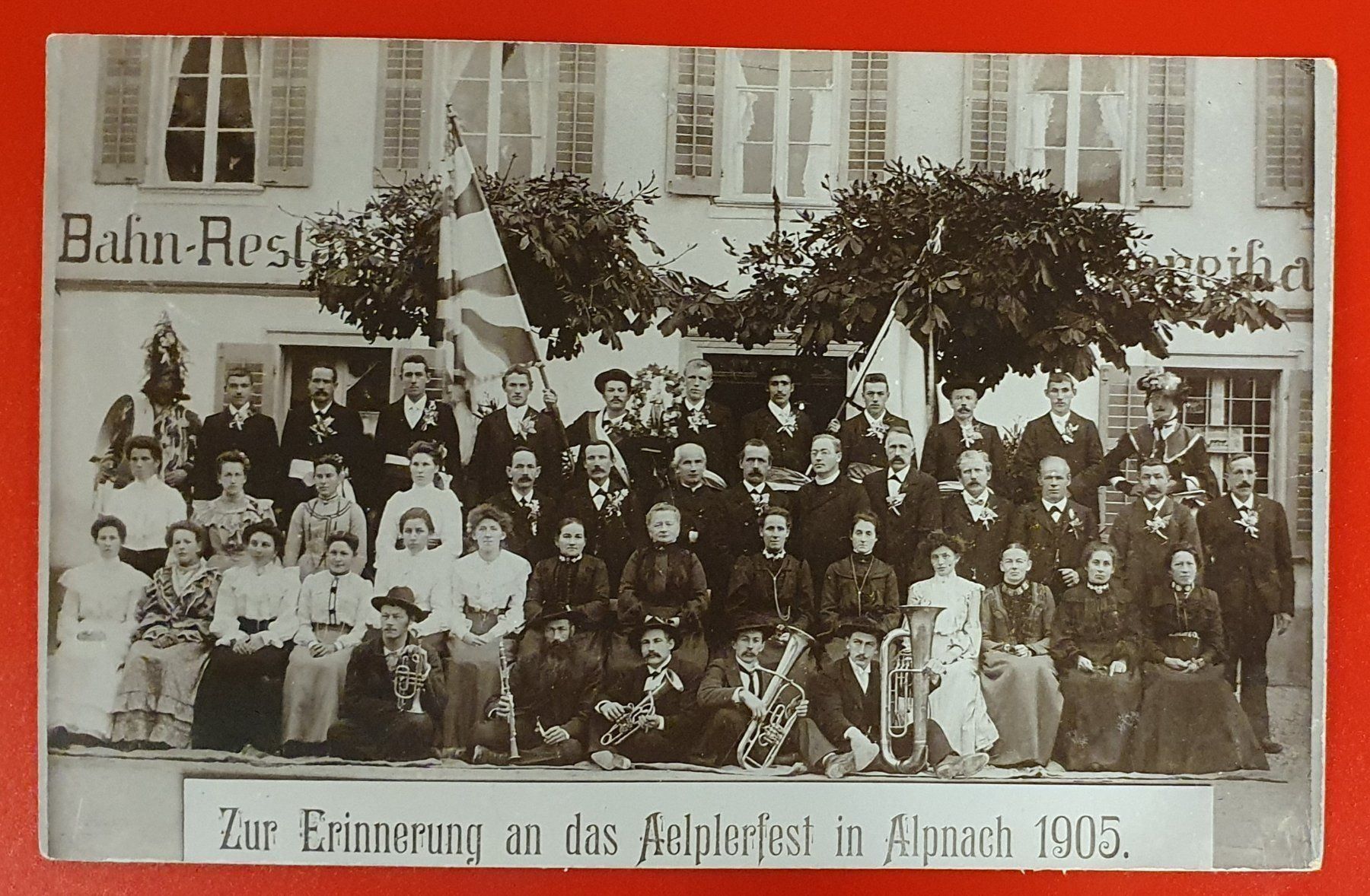 Cartoline postali: Alpnach - Älplerfest 1905 – Usato da Kreuzlingen venduto da Rschweiz1