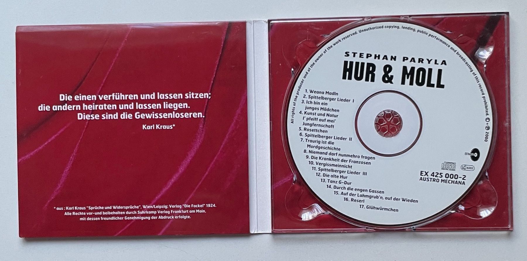 CD: Stephan Parylla / Hur & Moll – Usato da Näfels venduto da rottabi 2
