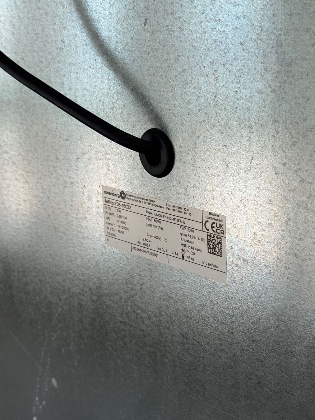 Ventilatoren: Professionelle Lüftungsbox / Abluftventilator Rosenberg UNOR – Gebraucht aus ZÜRICH von boo_6pmb 6