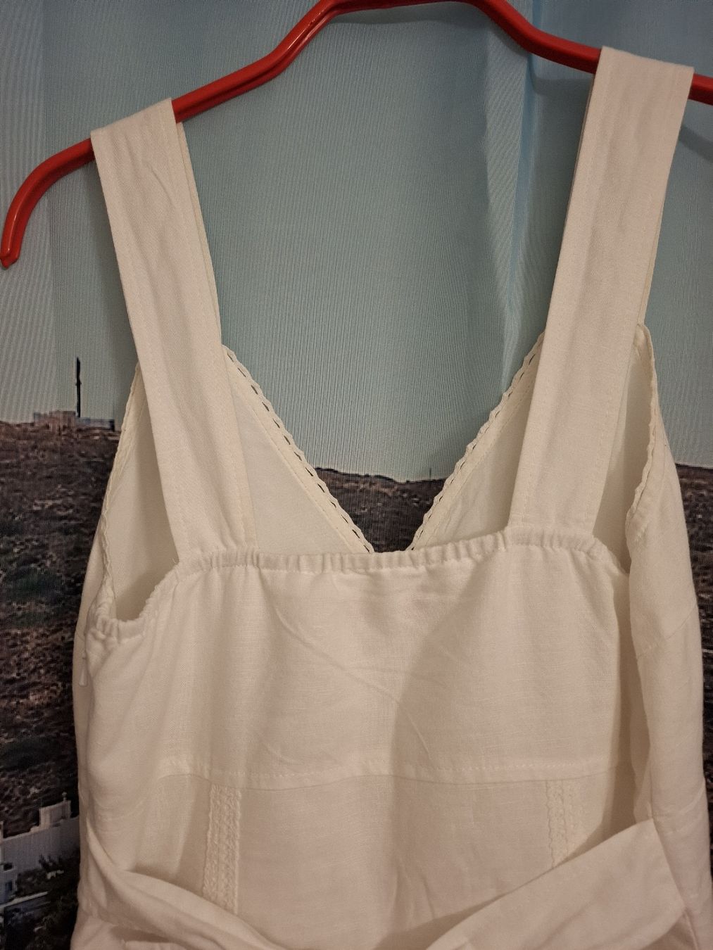 S.Oliver Kleider: s.Oliver Sommerkleid, Gr.34, Weiss, 55% Leinen – Gebraucht aus Rotkreuz von PrelovedPicks 7