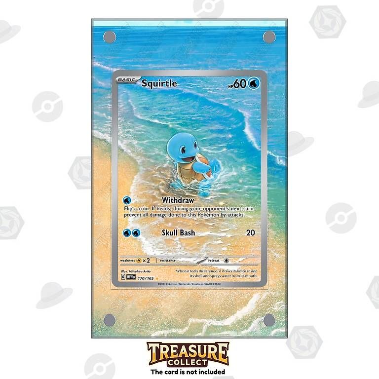 Pokémon Carte collezionabili: Squirtle 170/165 - Pokémon Extended Artwork Display Case – Nuovo e nell'imballaggio originale da Canobbio venduto da TreasureCollect