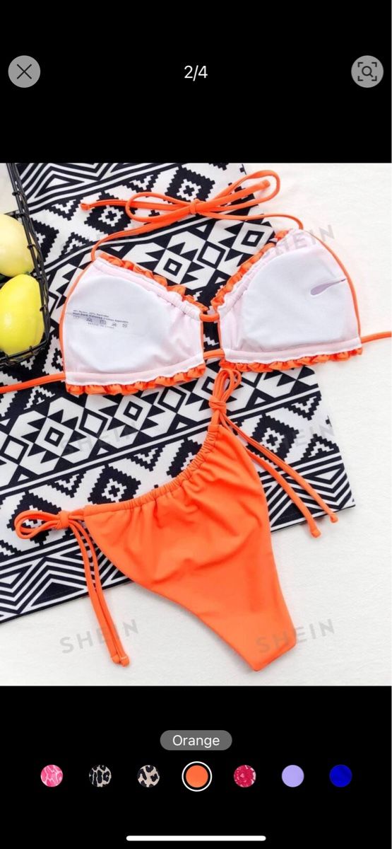 Shein Badekleider & Bikinis: Shein Bikini Gr. S Orange - neuwertig! – Neu und originalverpackt aus Arbon von llaauraa 2