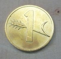 1 Rappen 1975, ideal als Glücksbringer