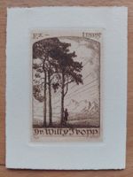 Exlibris Hans Volkert - Original Radierung