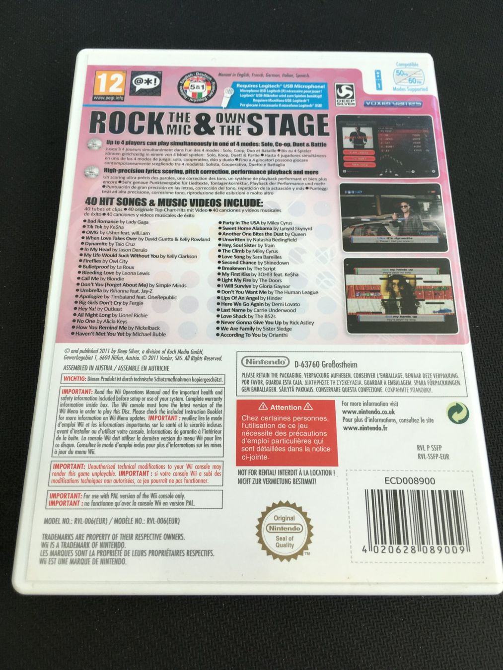 Nintendo Spiele: Sing 4 - Nintendo Wii – Gebraucht aus St.Gallen von Punktchen01 1