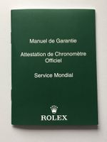 ROLEX Manuel de Garantie