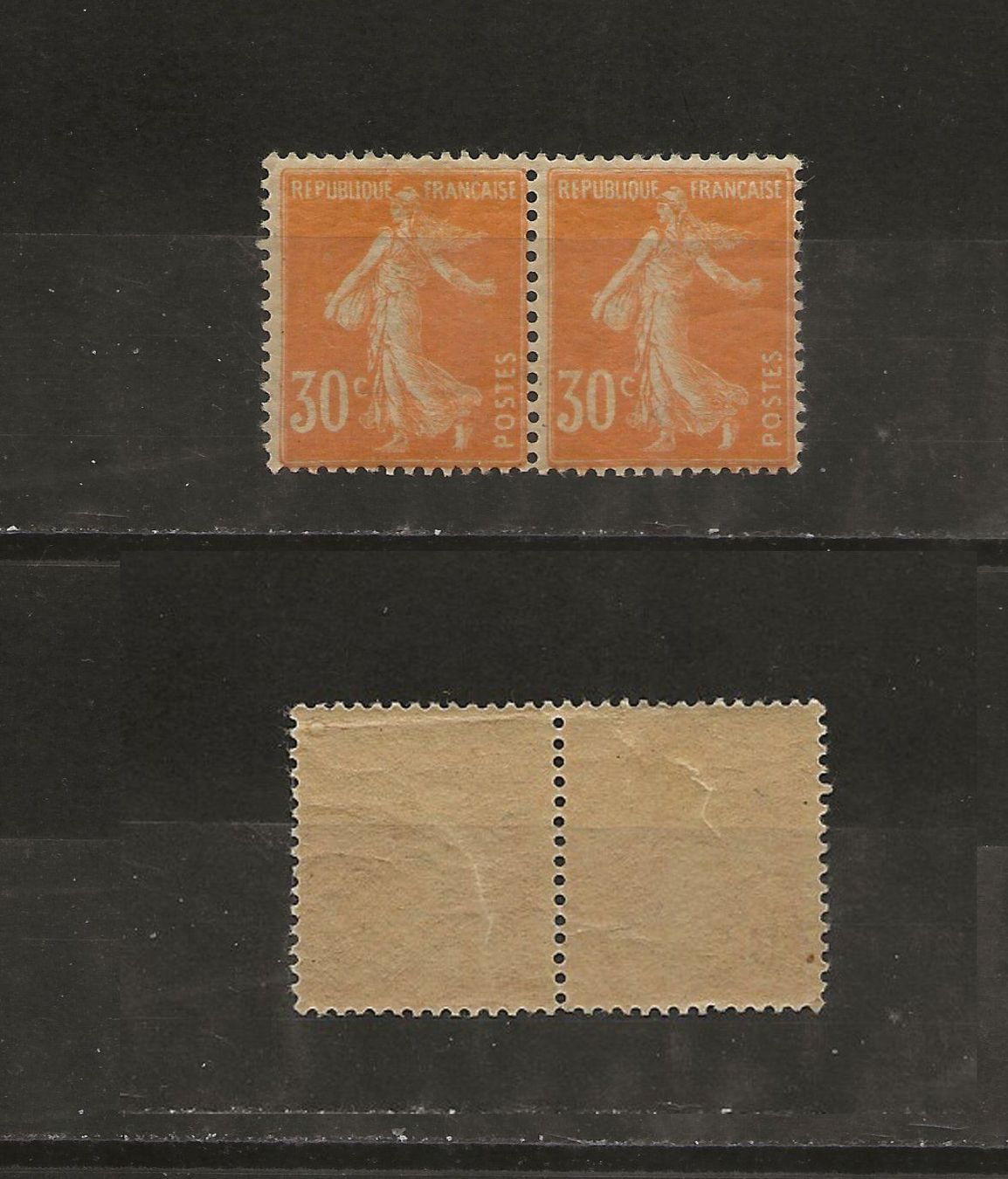 Alle Briefmarken: France semeuse 30c orange 1907 ** – Neu (gemäss Beschreibung) aus Sion von PierreP01
